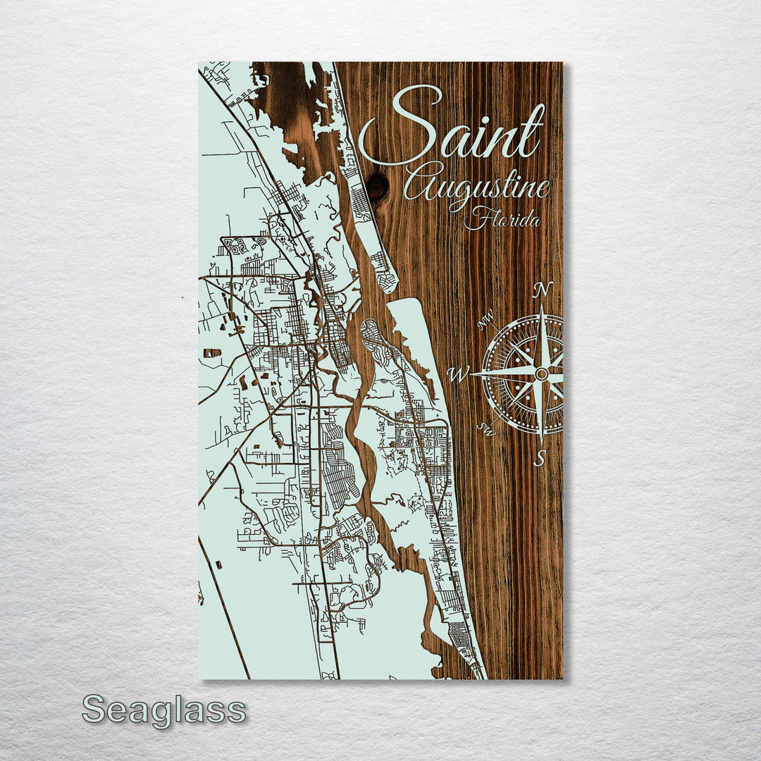 Saint Augustine, Florida Street Map - Fire & Pine