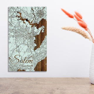 Salem, Massachusetts Street Map - Fire & Pine