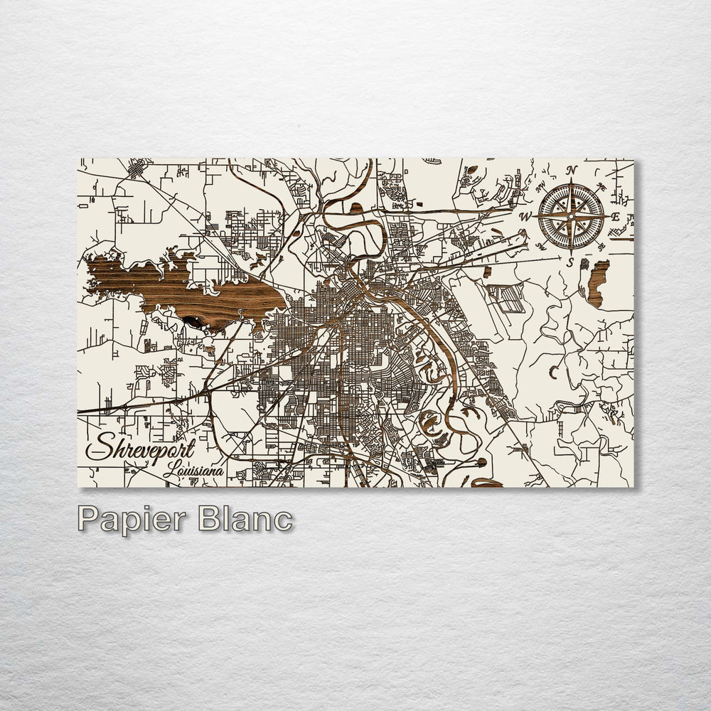 Shreveport, Louisiana Street Map - Fire & Pine