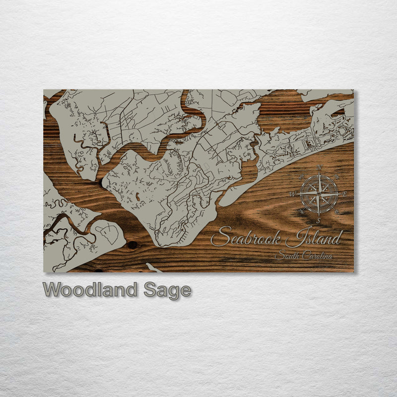 Seabrook Island, South Carolina Street Map Fire & Pine