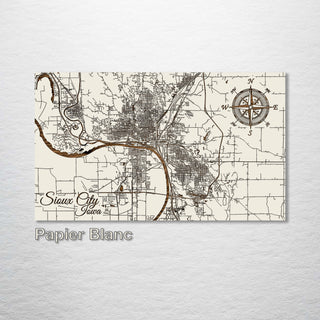 Sioux City, Iowa Street Map - Fire & Pine