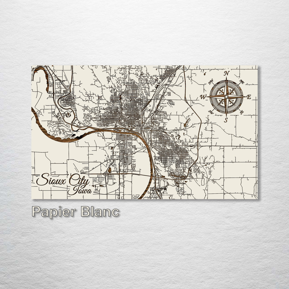 Sioux City, Iowa Street Map - Fire & Pine