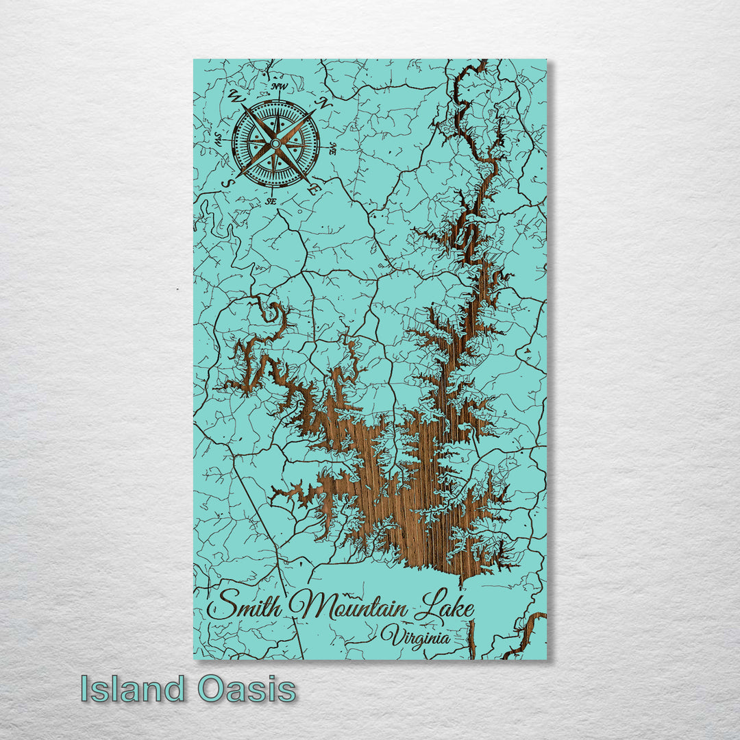 Smith Mountain Lake, Virginia Street Map - Fire & Pine