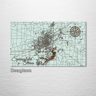 Springfield, Illinois Street Map - Fire & Pine