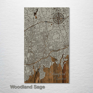 Stamford, Connecticut Street Map - Fire & Pine