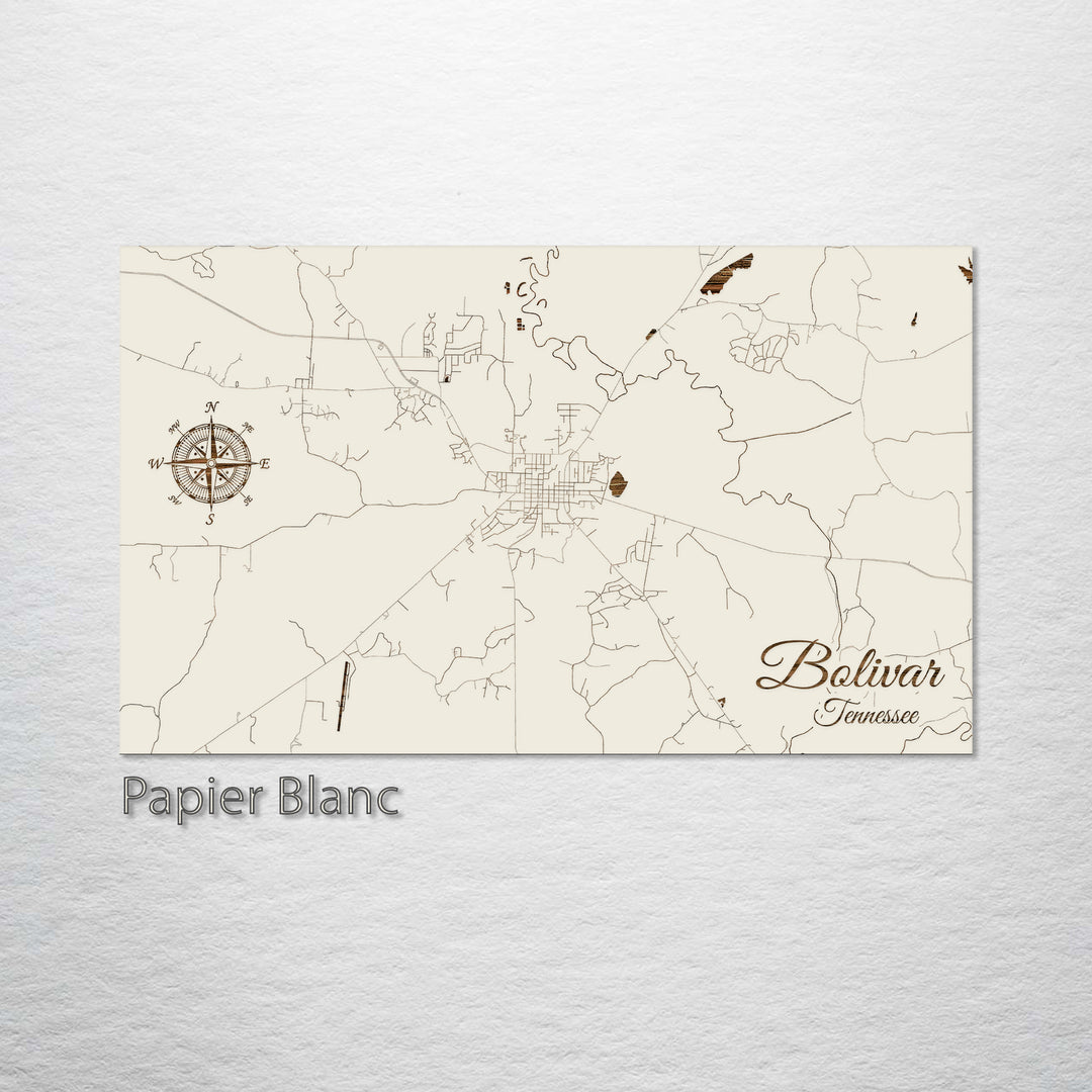 Bolivar, Tennessee Street Map