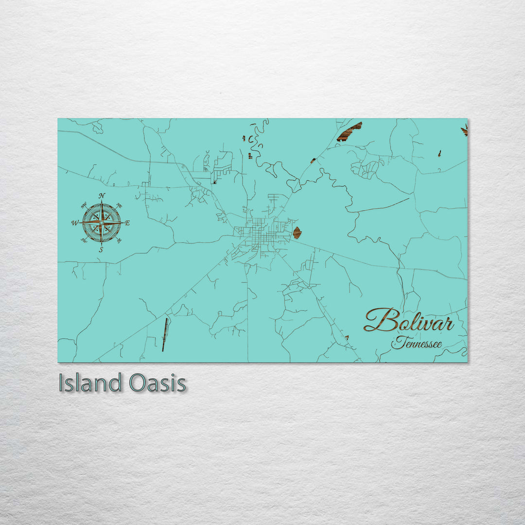 Bolivar, Tennessee Street Map