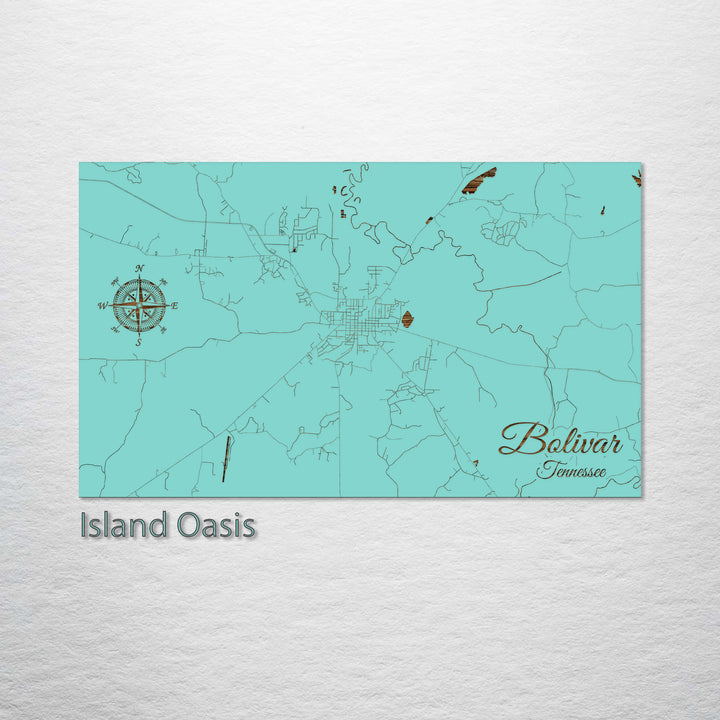 Bolivar, Tennessee Street Map