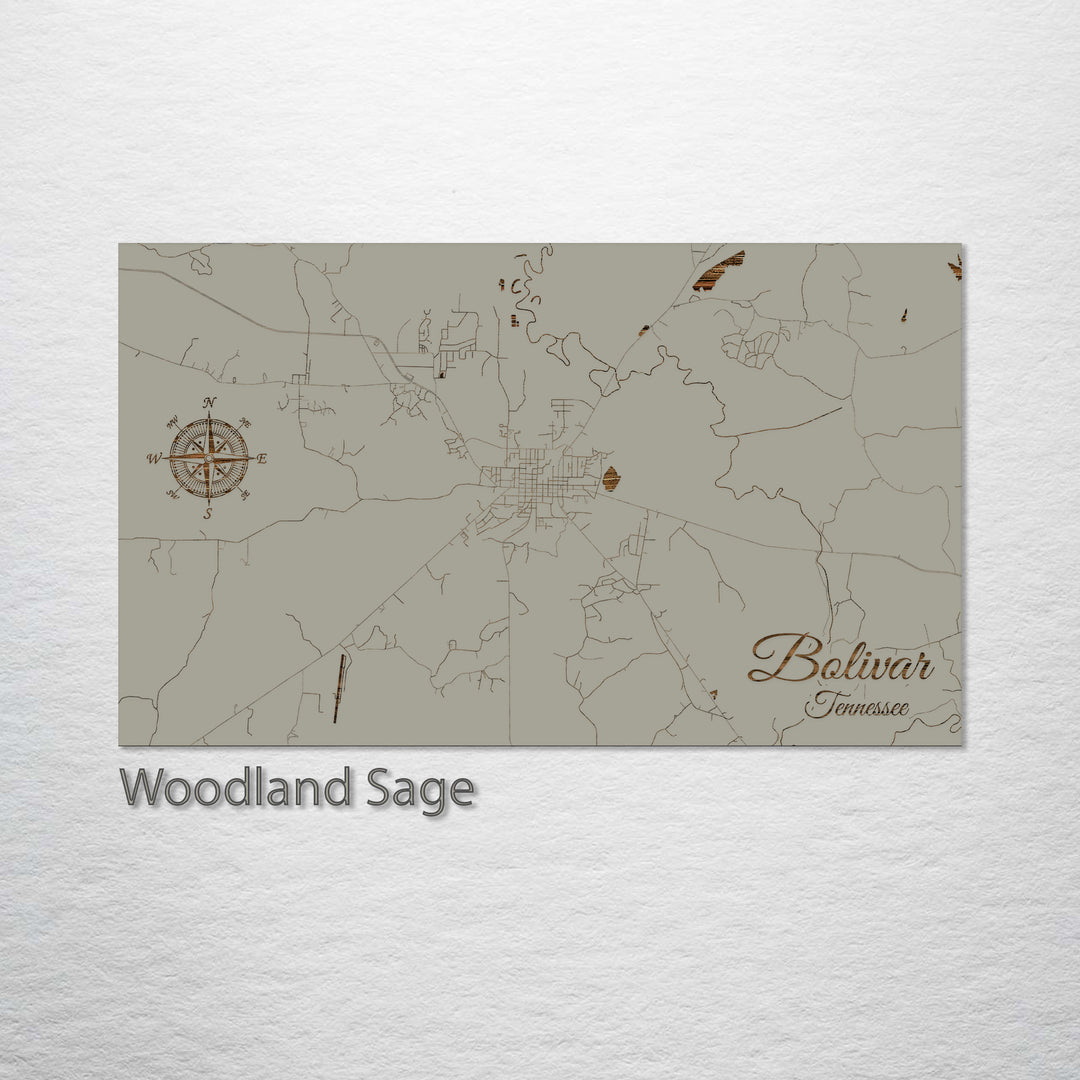 Bolivar, Tennessee Street Map