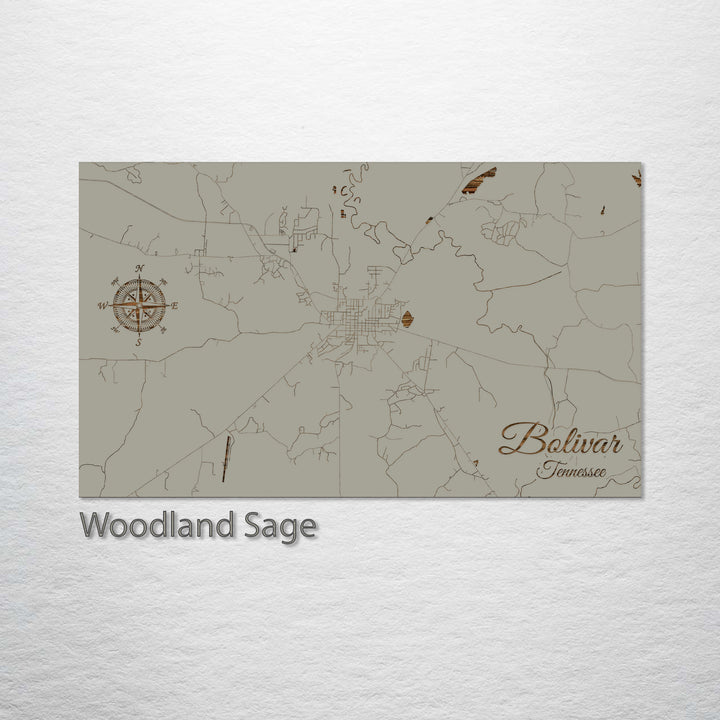 Bolivar, Tennessee Street Map