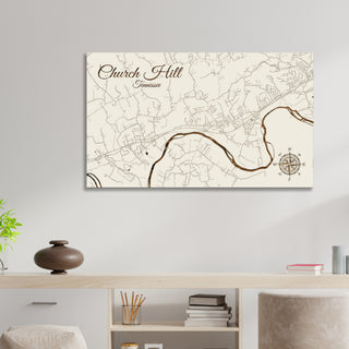 Church Hill, Tennessee Street Map