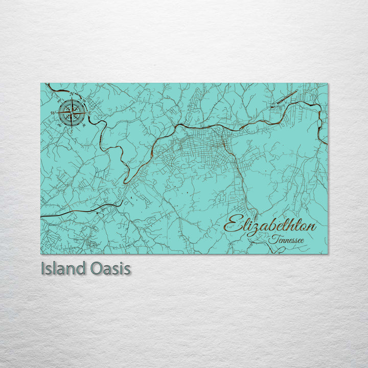 Elizabethton, Tennessee Street Map