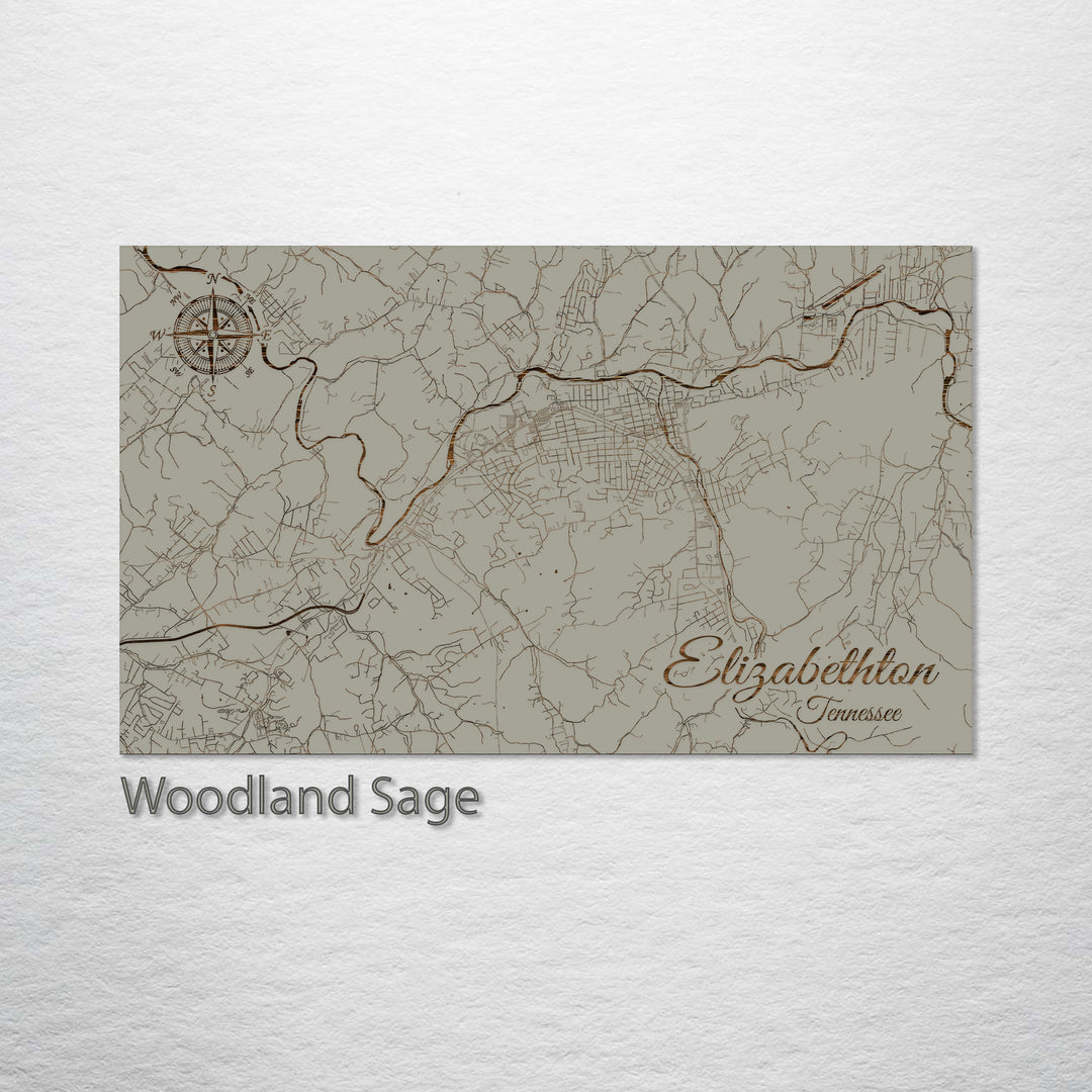 Elizabethton, Tennessee Street Map