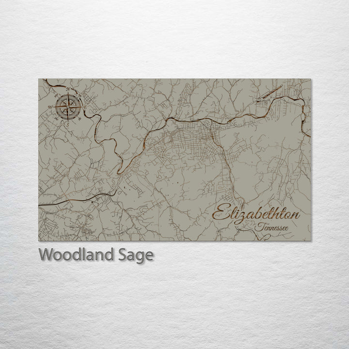 Elizabethton, Tennessee Street Map