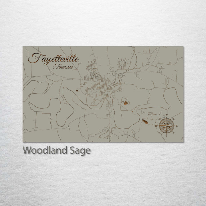 Fayetteville, Tennessee Street Map