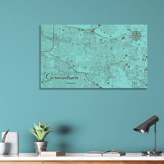 Germantown, Tennessee Street Map