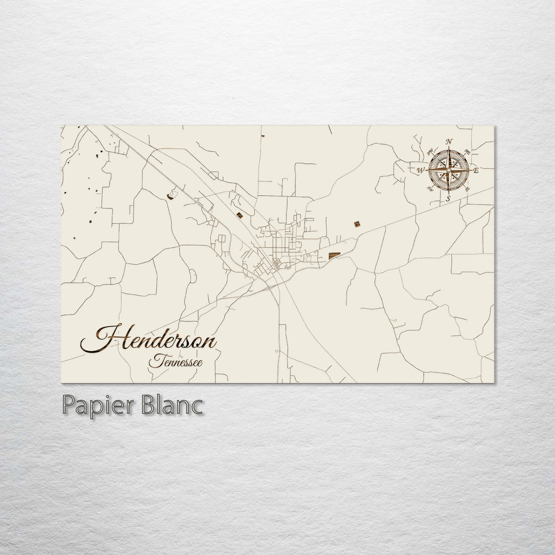 Henderson, Tennessee Street Map