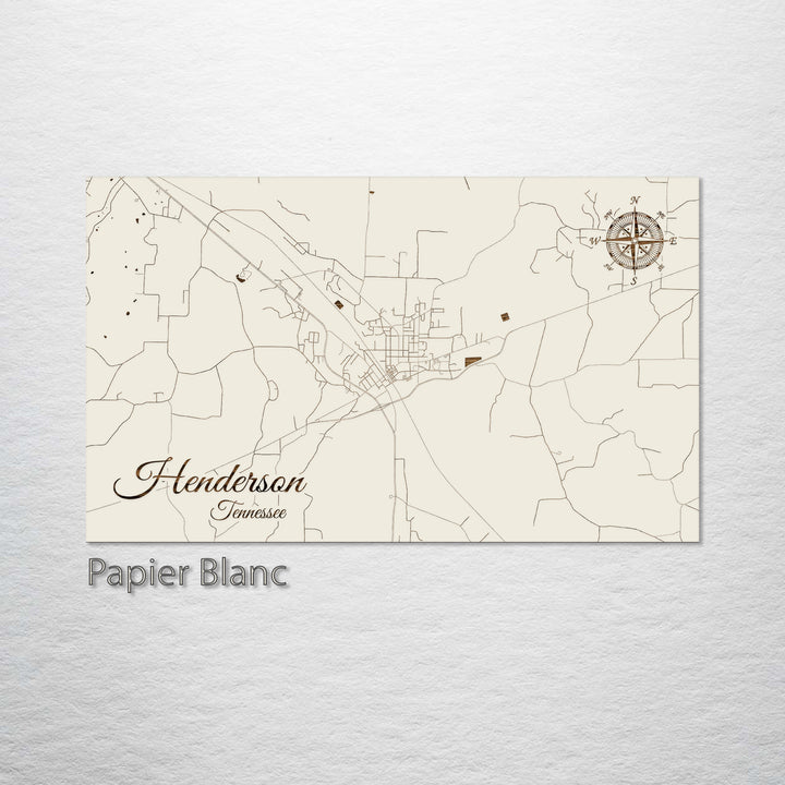 Henderson, Tennessee Street Map