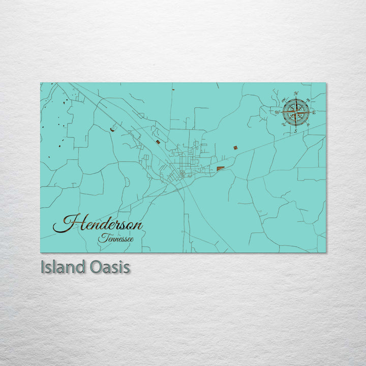 Henderson, Tennessee Street Map