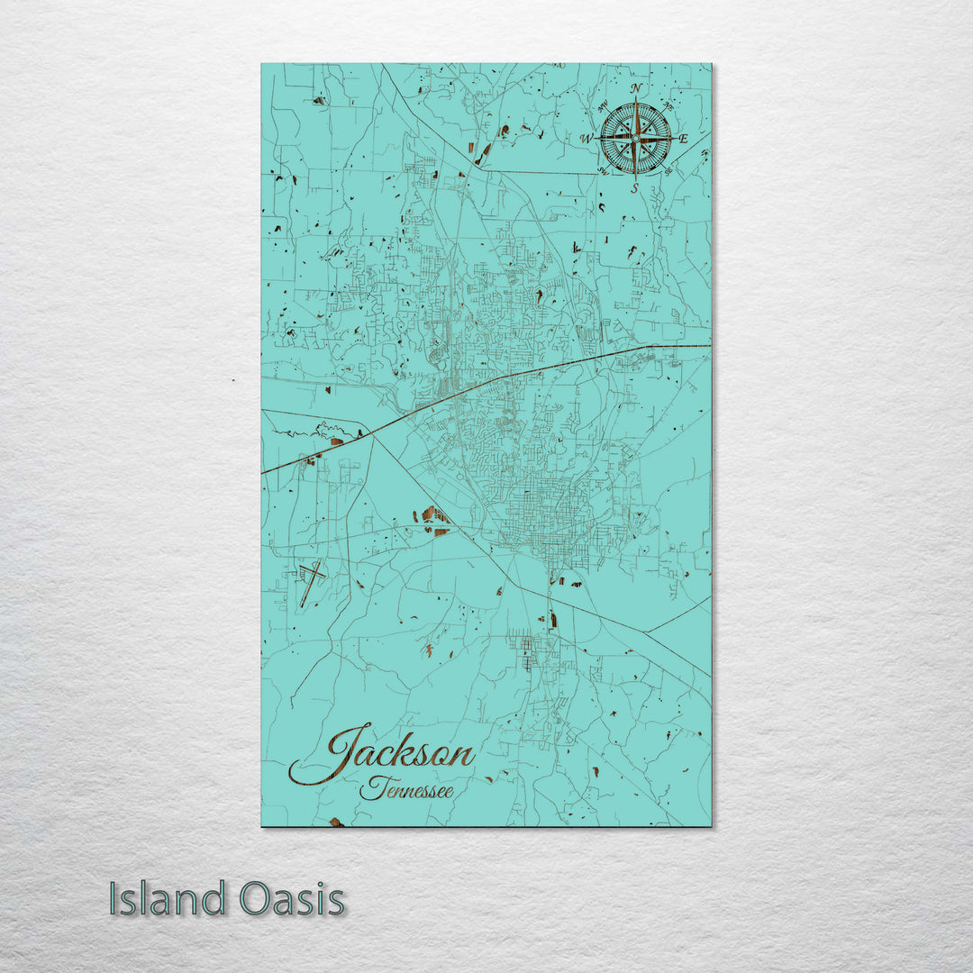 Jackson, Tennessee Street Map