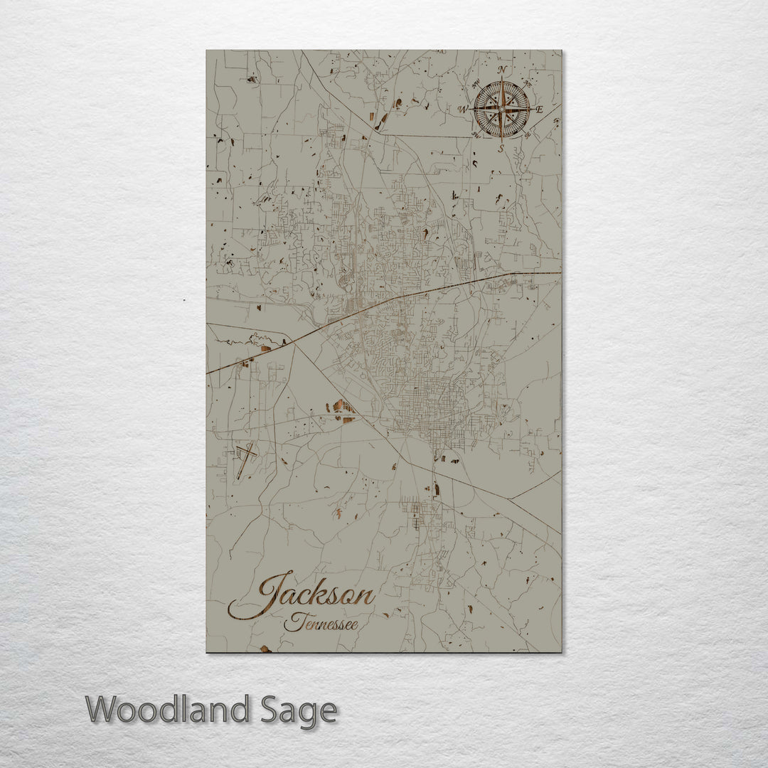 Jackson, Tennessee Street Map