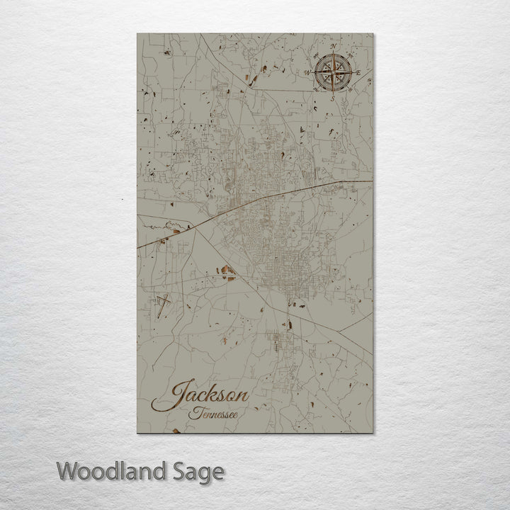 Jackson, Tennessee Street Map