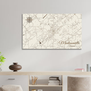 Madisonville, Tennessee Street Map