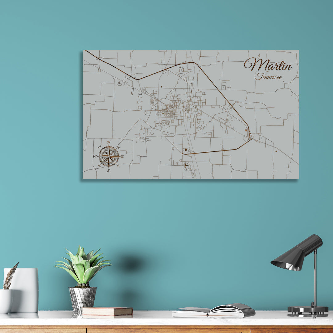 Martin, Tennessee Street Map