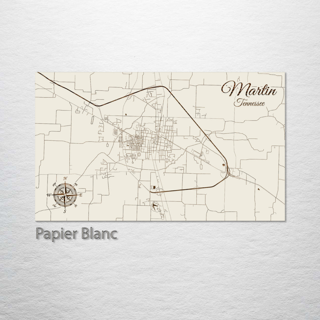 Martin, Tennessee Street Map