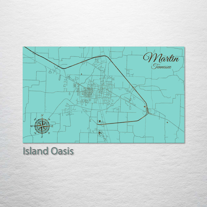 Martin, Tennessee Street Map