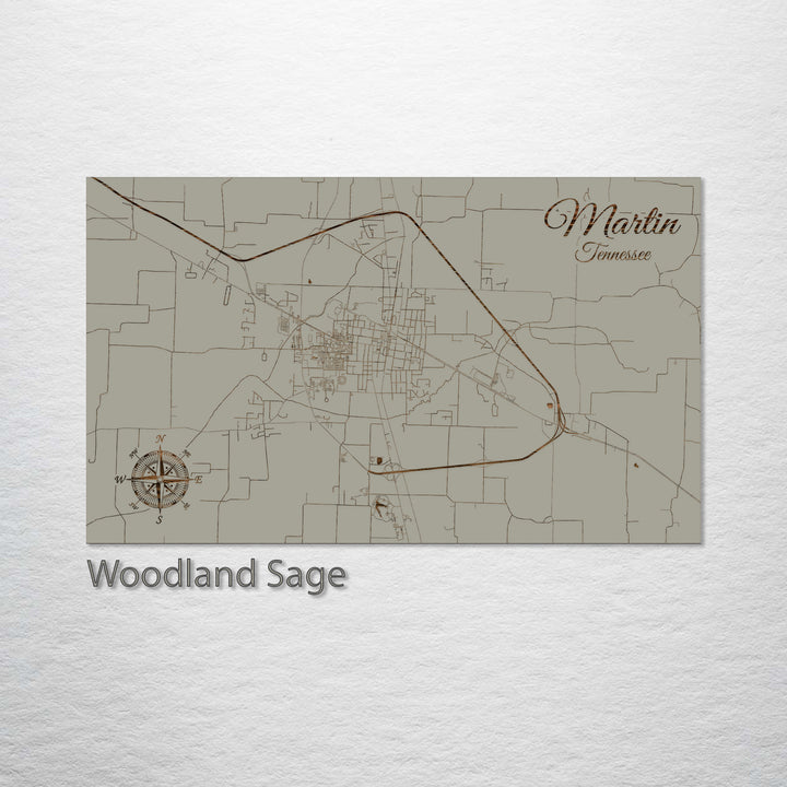 Martin, Tennessee Street Map