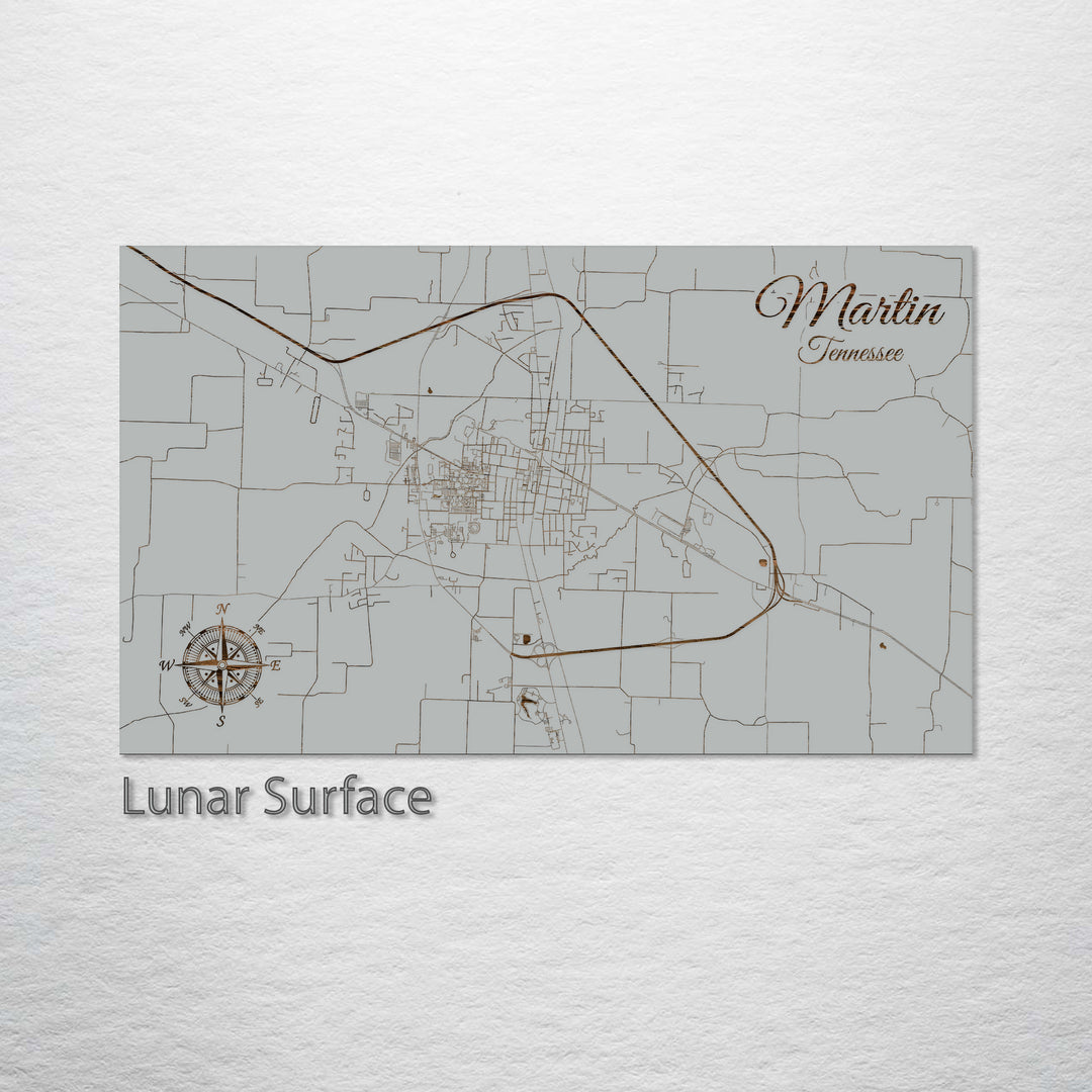 Martin, Tennessee Street Map