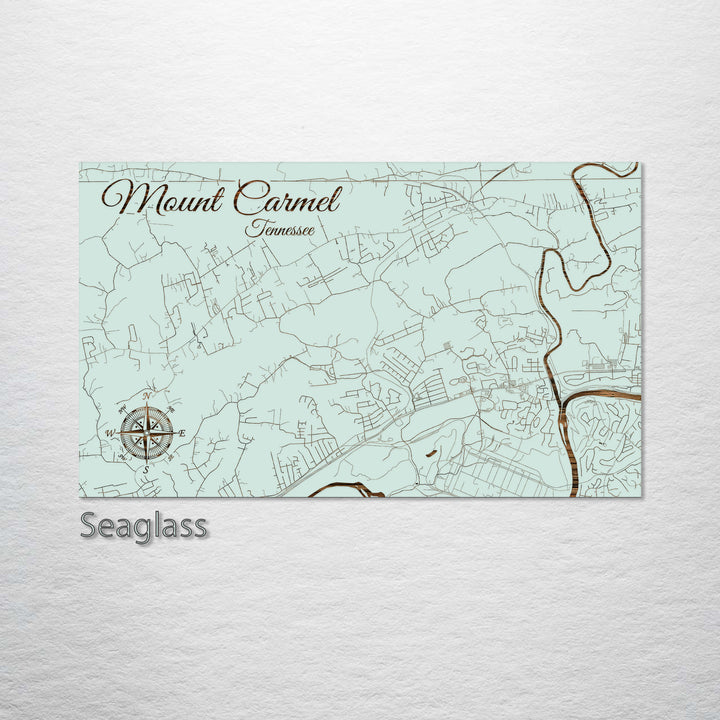 Mount Carmel, Tennessee Street Map