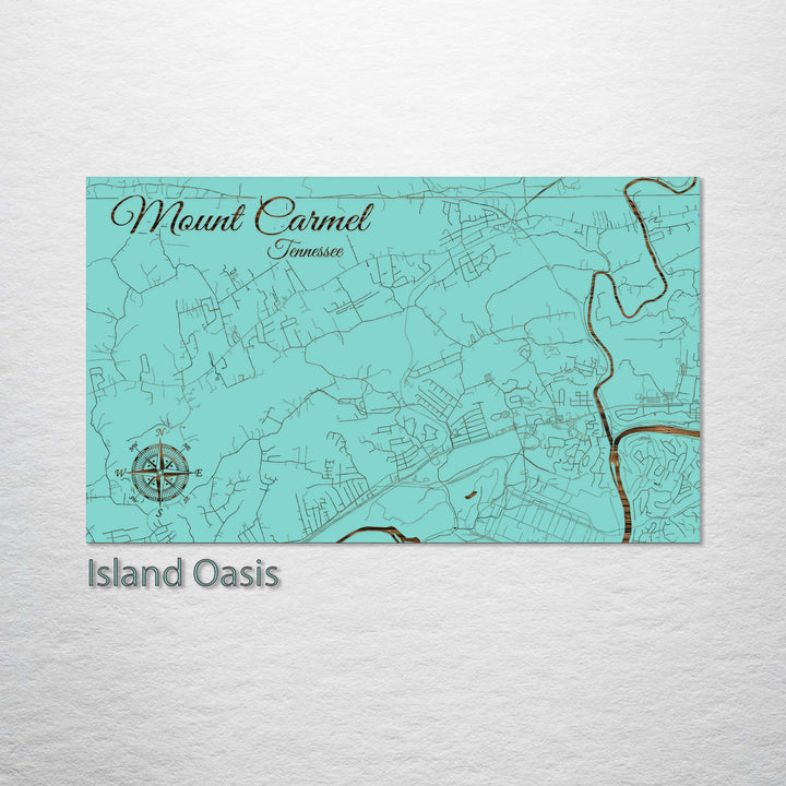 Mount Carmel, Tennessee Street Map