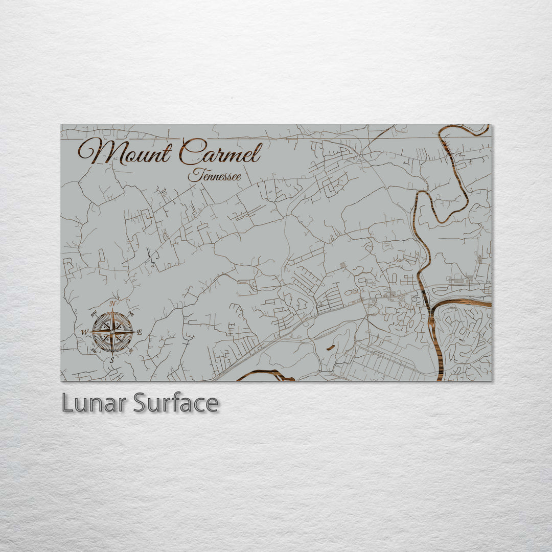 Mount Carmel, Tennessee Street Map