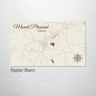 Mount Pleasant, Tennessee Street Map