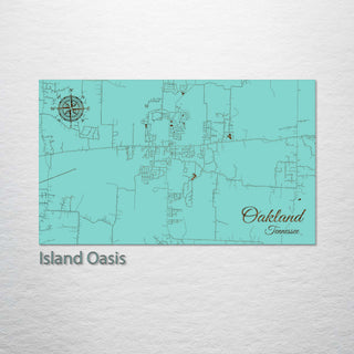 Oakland, Tennessee Street Map