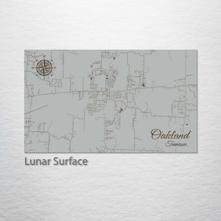 Oakland, Tennessee Street Map
