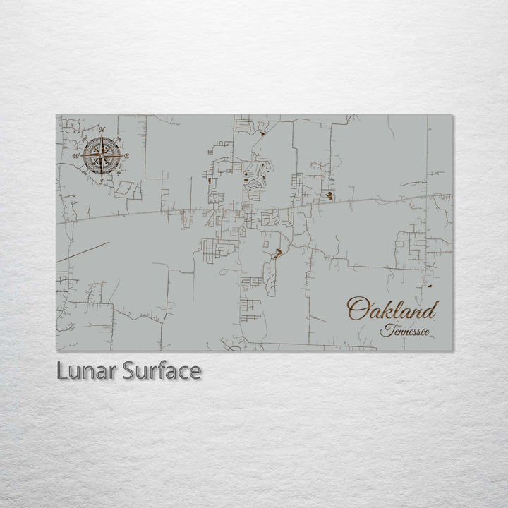 Oakland, Tennessee Street Map