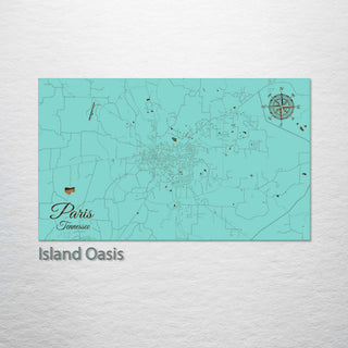 Paris, Tennessee Street Map