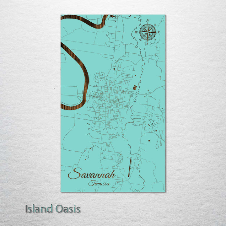 Savannah, Tennessee Street Map