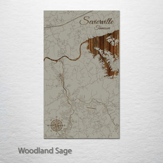 Sevierville, Tennessee Street Map