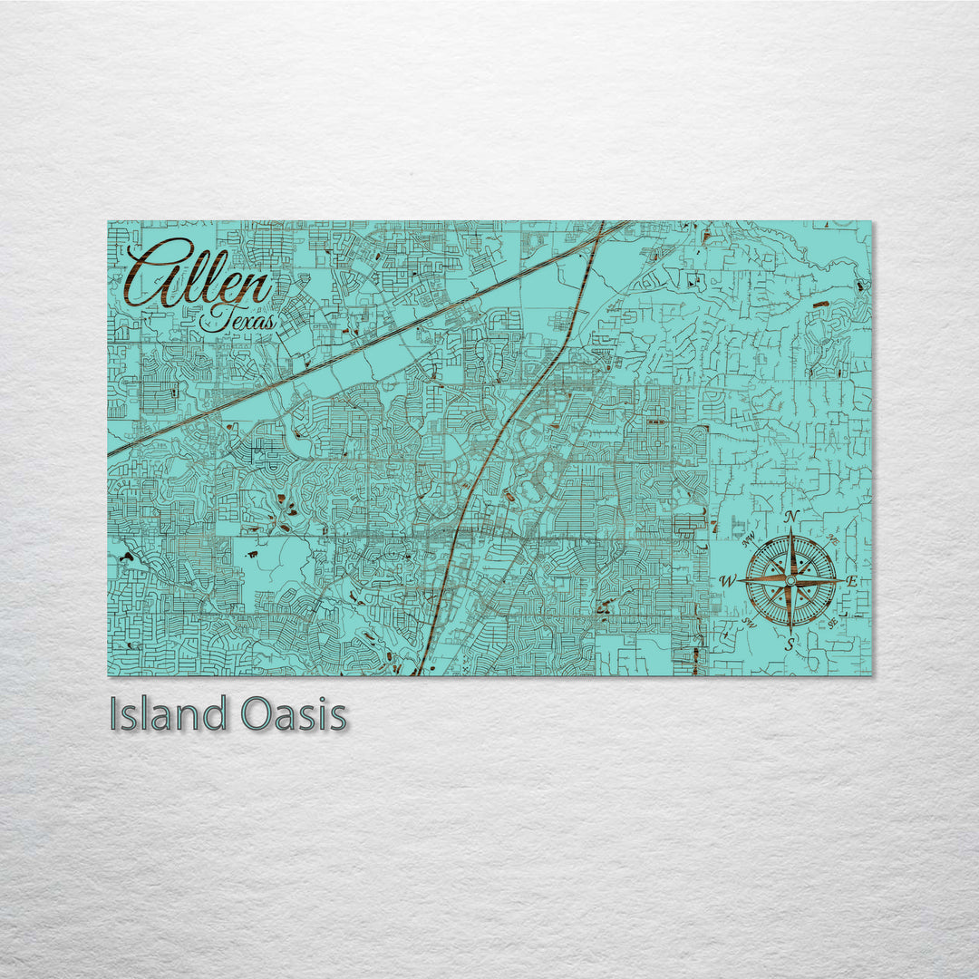 Allen, Texas Street Map