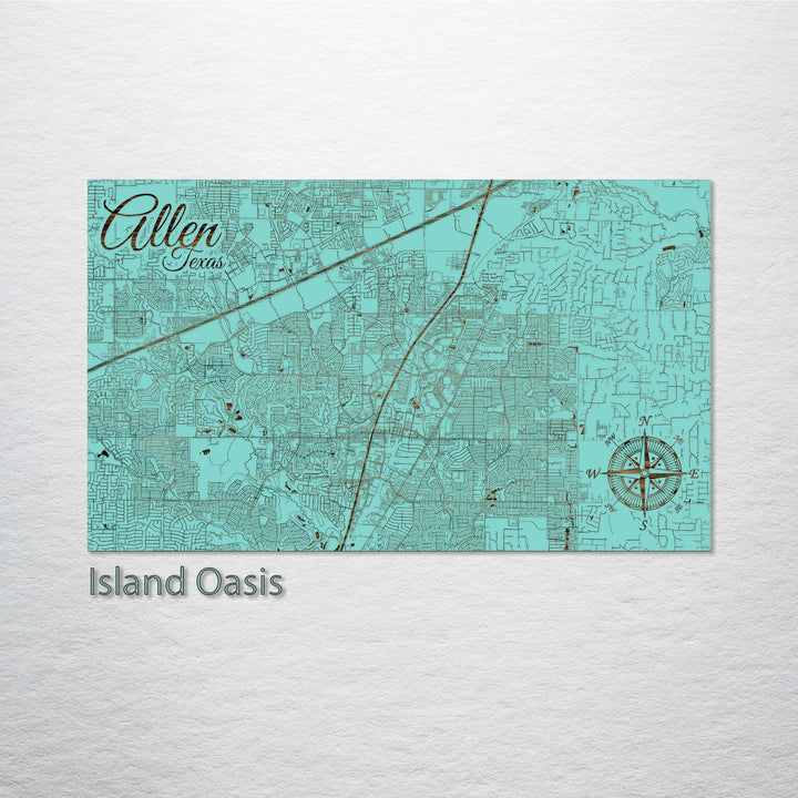 Allen, Texas Street Map