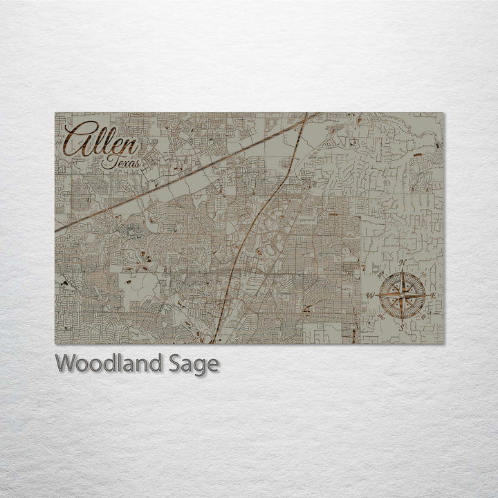 Allen, Texas Street Map