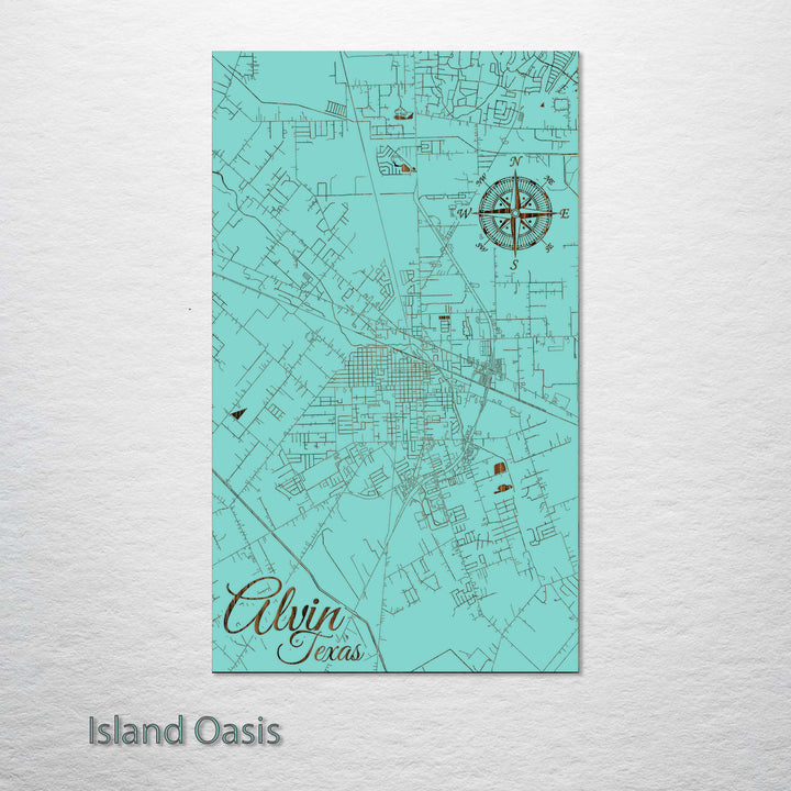 Alvin, Texas Street Map