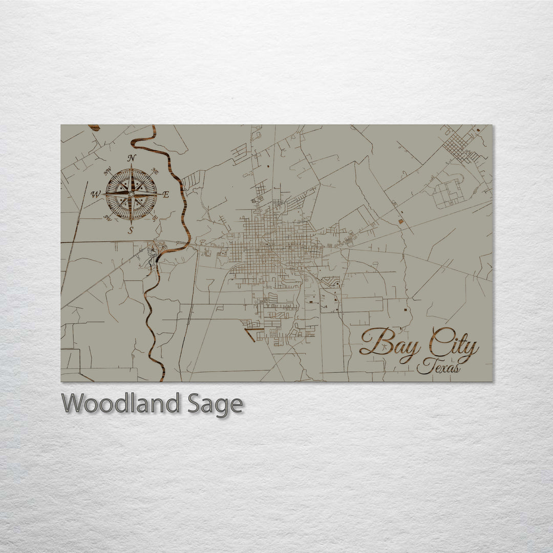 Bay City, Texas Street Map