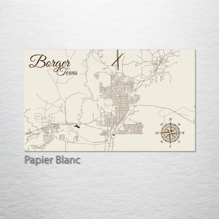 Borger, Texas Street Map