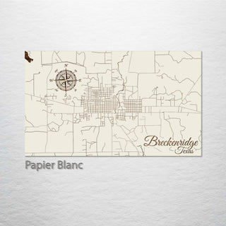 Breckenridge, Texas Street Map