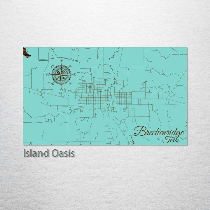 Breckenridge, Texas Street Map